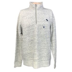 NEW Abercrombie & Fitch Medium 1/4 Zip Soft Fleece Pullover